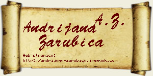 Andrijana Zarubica vizit kartica